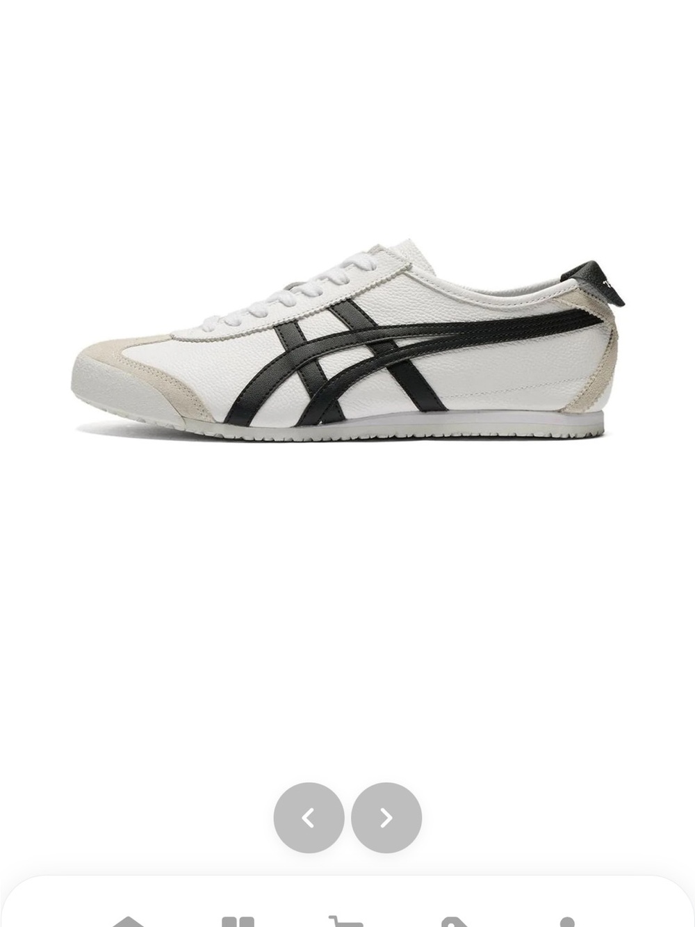 Onitsuka Tiger Mexico 66 White with Black Stripes